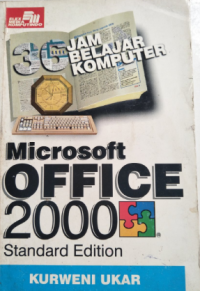 Image of 36 jam belajar komputer microsoft office 2000 standart edition