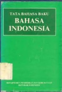 Image of TATA BAHASA BAKU BAHASA INDONESIA